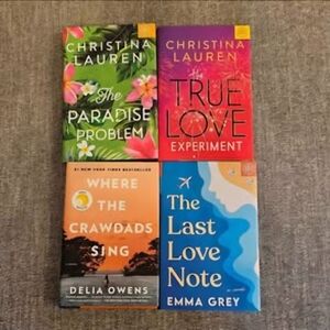 Set of Four Colorful Books by Christina Lauren and Others